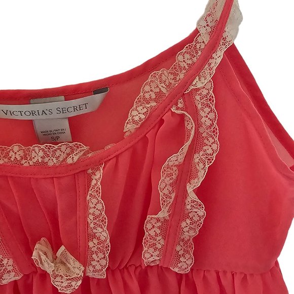 Victoria’s Secret Dream Angels Sheer Babydoll Chemise Pink size S Small - Picture 12 of 13